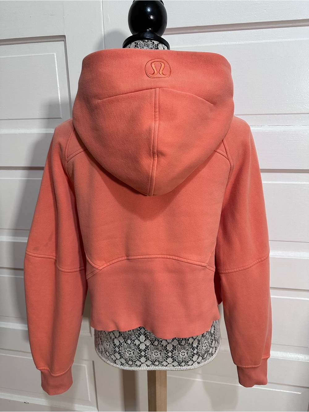 Lululemon Scuba Oversized Half-Zip Hoodie Sz XS/S Orange $138 - Picture 4 of 8
